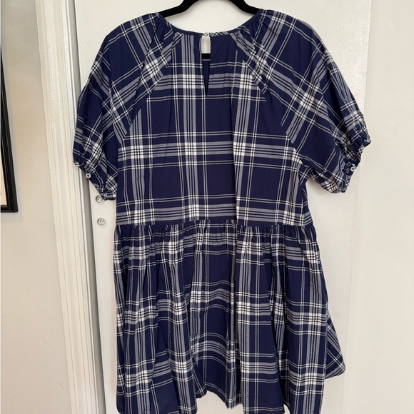 Hill House Navy Plaid Mini Dress - Picture 4 of 10